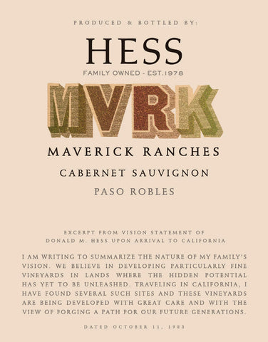 Hess Collection Wines & Small Bites Tasting on Thursday, May 14, 2026 at The Wine Room on Park Avenue